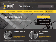 Tablet Screenshot of kamarsystem.pl